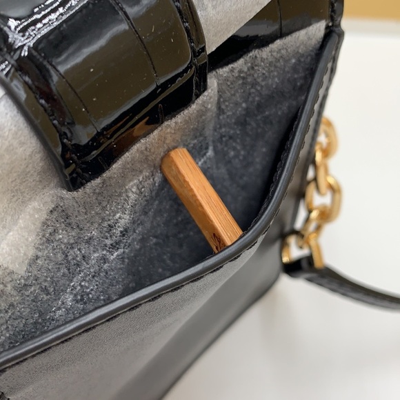 Michael Kors Carmen Leopard Print Logo Small Phone Case Xbody Bag HairCalf Black - Picture 15 of 16